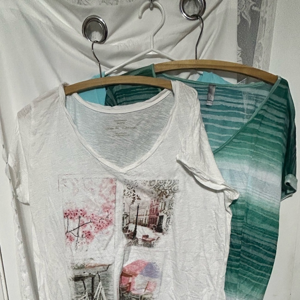 Three Denver Hayes tshirts - 2x new or like new short sleeve and comfortable